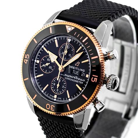 breitling rose gold superocean|superocean heritage ii chronograph 44.